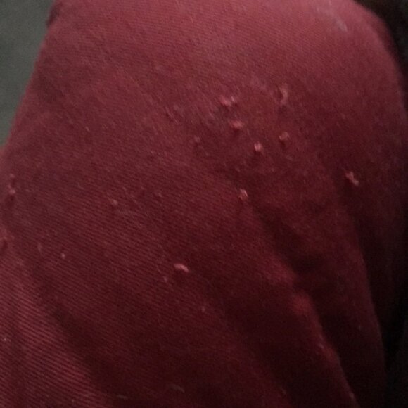 Burgundy Chefs Apron with 3 front pockets  Adjustable Neck Strap UNISEX - Picture 3 of 3